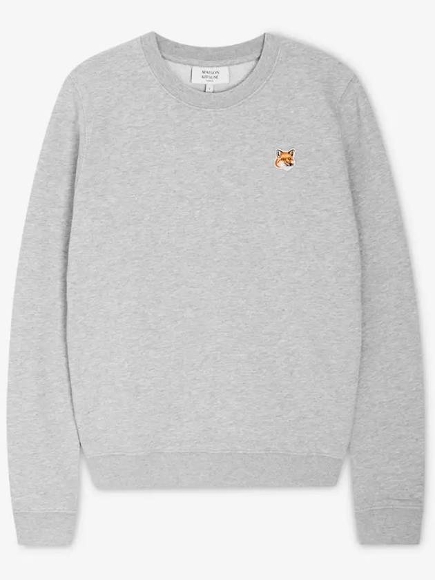 Fox Head Patch Regular Sweatshirt Grey - MAISON KITSUNE - BALAAN 3