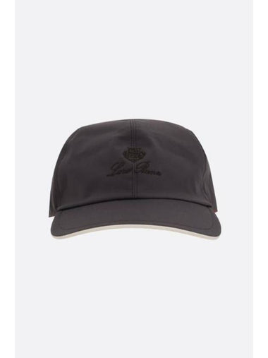 Embroidered Logo Ball Cap Black Coffe - LORO PIANA - BALAAN 1