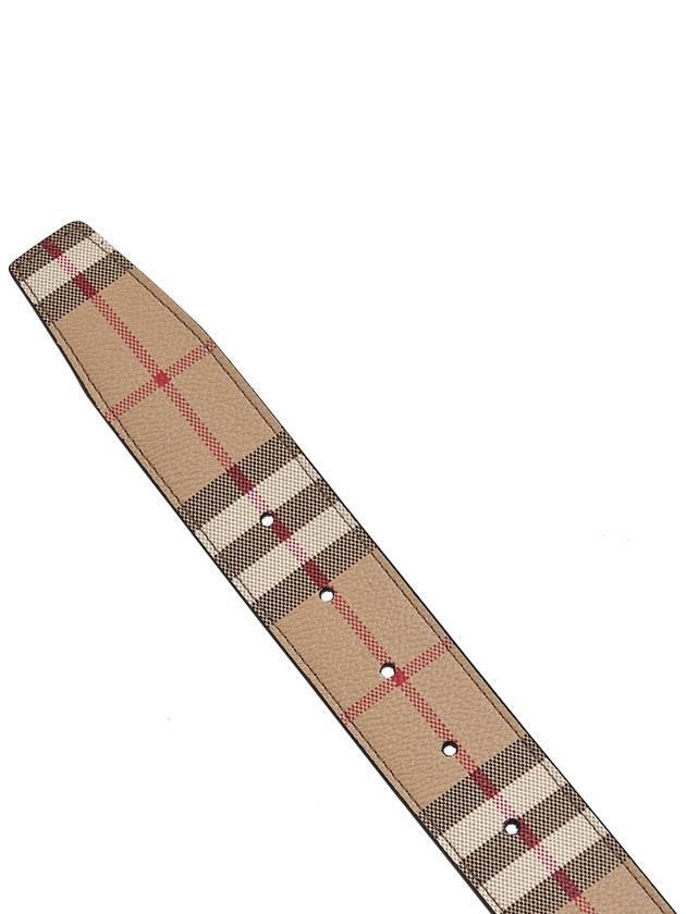 Monogram Motif Vintage Check Reversible Belt Archive Beige - BURBERRY - BALAAN 10