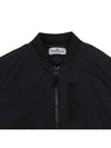 Kids Garment Dyed Cotton Nylon Bomber Jacket Black - STONE ISLAND - BALAAN 5