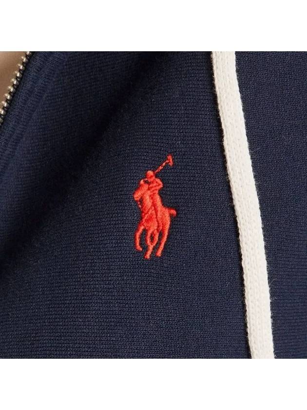 Embroidered Logo Zip Up Hoodie Navy - POLO RALPH LAUREN - BALAAN 5