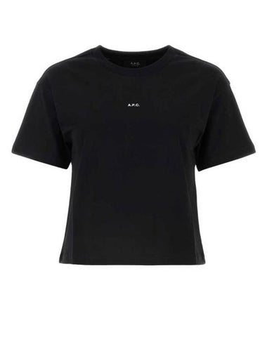 Boxy Micro Logo Short Sleeve T-Shirt Black - A.P.C. - BALAAN 1