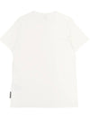 Augustine Logo Print Short Sleeve T-Shirt Ivory - MOOSE KNUCKLES - BALAAN 3