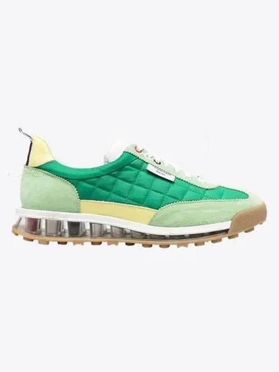 Men's Tech Runner Low Top Sneakers Green - THOM BROWNE - BALAAN 2