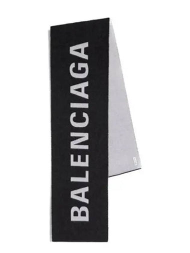 Wool jacquard logo muffler 512732 420B0 1077 271820 - BALENCIAGA - BALAAN 1