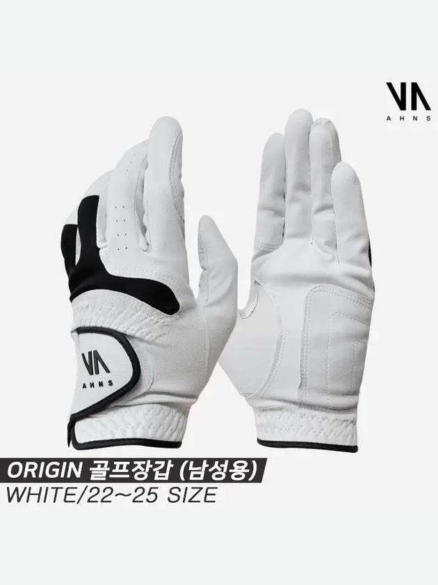 Ans Origin ORIGIN leather golf gloves white left hand wear - DUNLOP - BALAAN 3