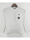 Kids Logo Patch Pocket Long Sleeve T shirt 6 8 Ivory 791620347 V0093 - STONE ISLAND - BALAAN 2