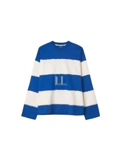 Classic Stripe Long Sleeve T-Shirt White Boutique Blue - SUNNEI - BALAAN 2