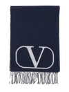 V Logo Muffler Blue - VALENTINO - BALAAN 2