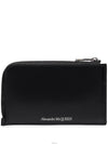 Zipper Card Wallet Black - ALEXANDER MCQUEEN - BALAAN 3