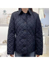 New Frankby Quilted Jacket Navy - BURBERRY - BALAAN 2