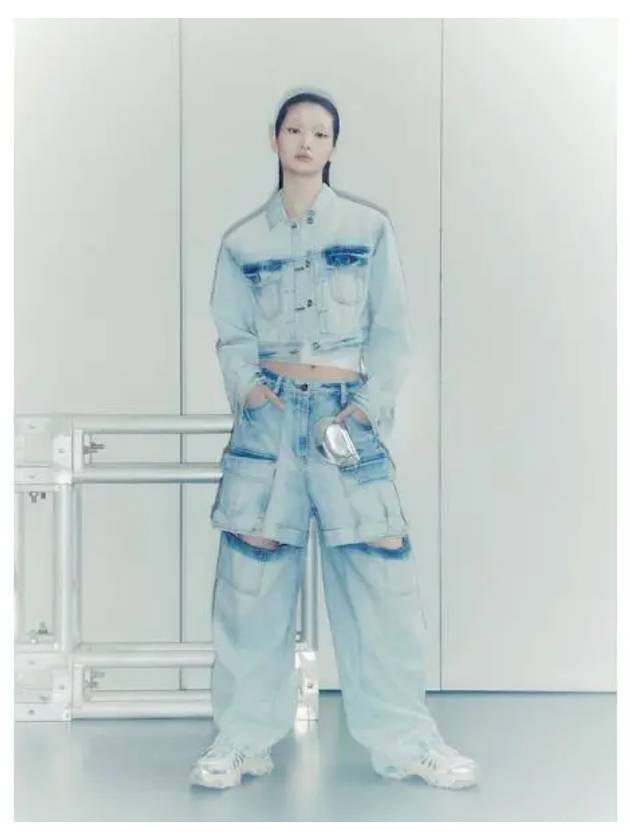 Two way multi cargo denim pants sky blue domestic product GM0023121371610 - JUUN.J - BALAAN 1