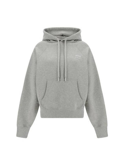 Alexandre Mattiussi Logo Print Hoodie Grey - AMI - BALAAN 2