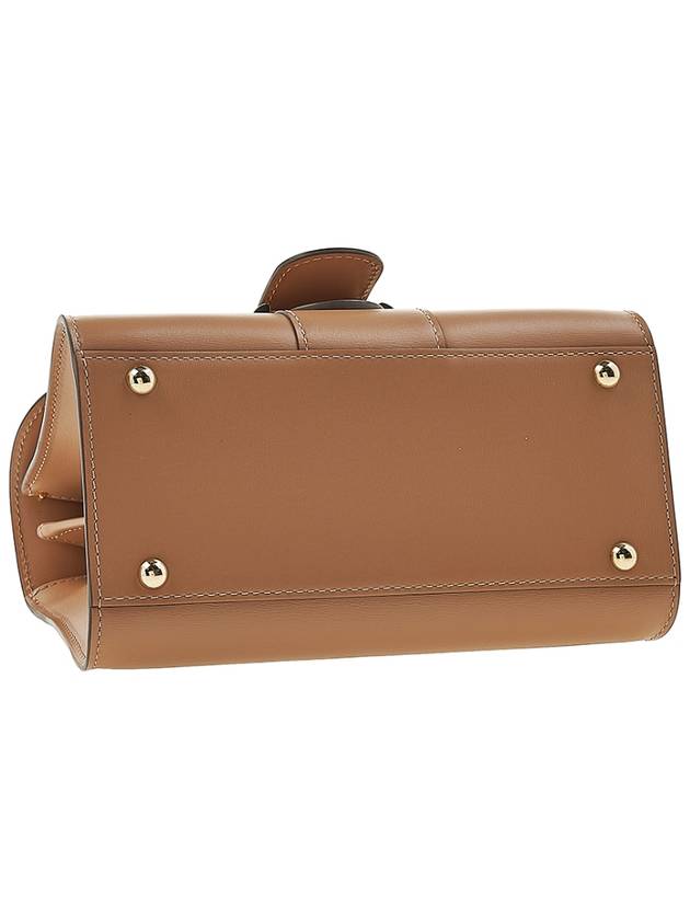 Brillant Mini Box Tote Bag Brown - DELVAUX - BALAAN 6