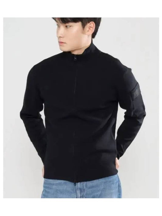 CP Company Zip up Knit 17CLKN013A005528A 999 Black - CP COMPANY - BALAAN 2