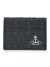 Embossed Card Wallet Black - VIVIENNE WESTWOOD - BALAAN 1