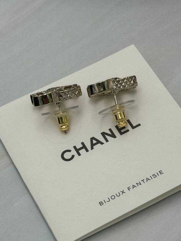 CC logo quilted crystal earrings gold ABB974 - CHANEL - BALAAN 3