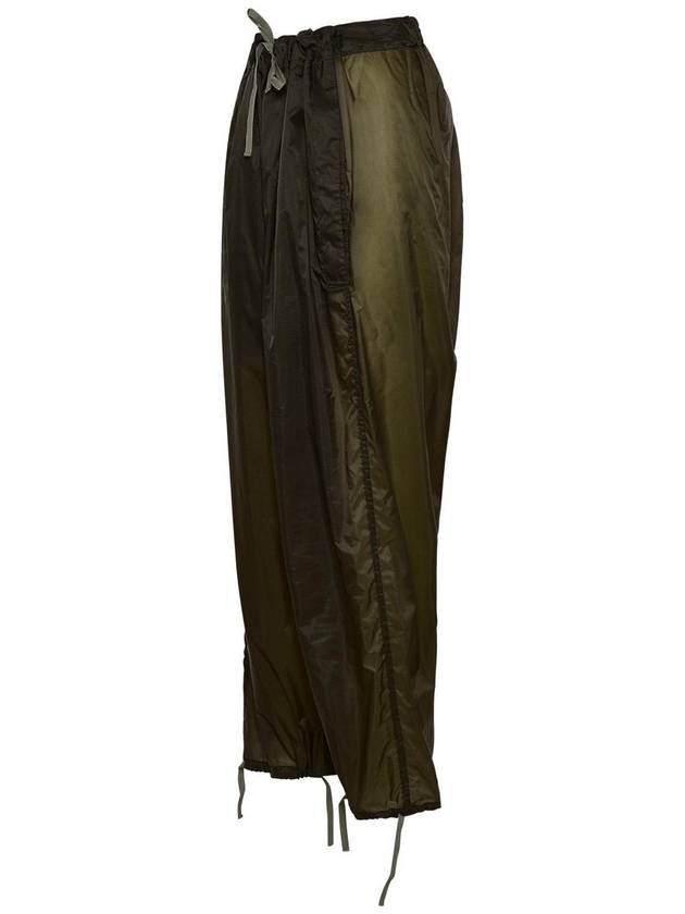 Women's Nylon Straight Pants Asphalt - MAISON MARGIELA - BALAAN 3