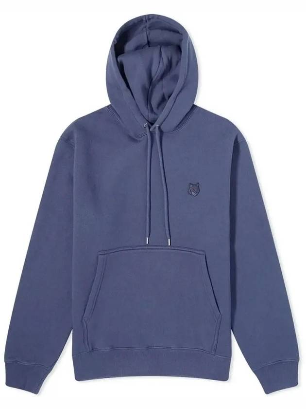 Bold Fox Head Patch Comfort Hoodie Ink Blue - MAISON KITSUNE - BALAAN 3