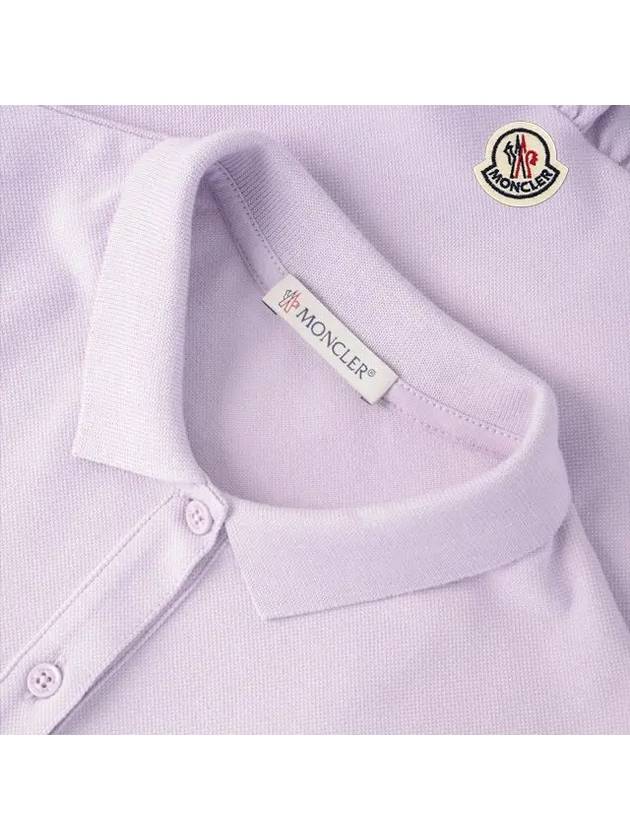 Kids Polo Shirt Dress One Piece Lilac 8I00011 8496F 61A 8A 10A - MONCLER - BALAAN 4