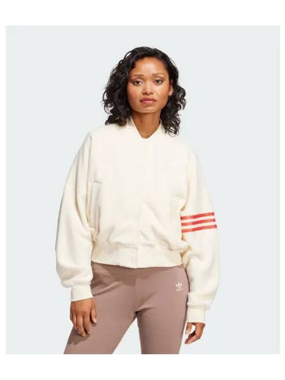 Neuclassics 3-Stripe Bomber Jacket Cream - ADIDAS - BALAAN 2