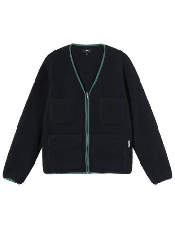 polar fleece cardigan black polar fleece cardigan black - STUSSY - BALAAN 1