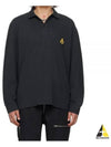 Anafikolo Embroidery Logo Long Sleeve Polo Shirt Black - ISABEL MARANT - BALAAN 2