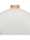 Flower Logo Print Comfort Sweatshirt Light Gray - MAISON KITSUNE - BALAAN 8