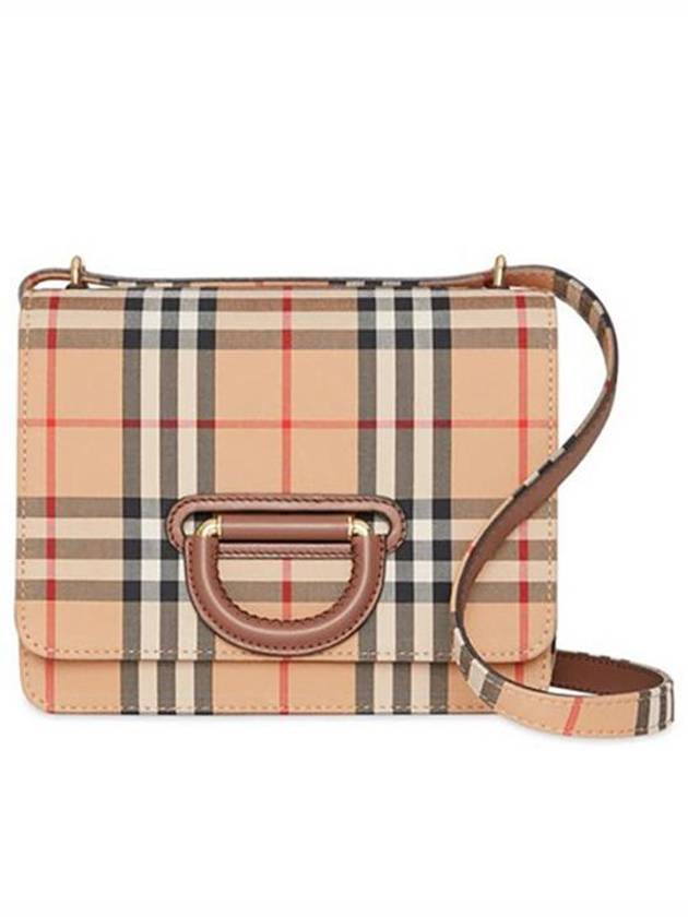 Vintage Check D-Ring Shoulder Bag Beige - BURBERRY - BALAAN 2