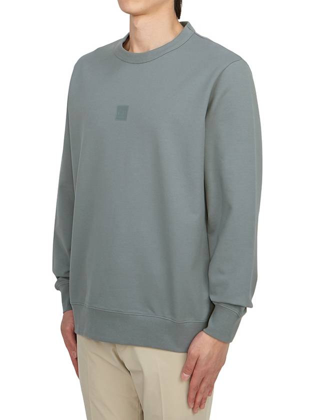 Metropolis Series Stretch Fleece Logo Sweatshirt Grey - CP COMPANY - BALAAN 3