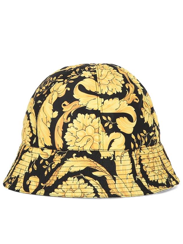 Baroque Bucket Hat Black - VERSACE - BALAAN.