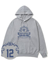 Modelo Indigo Blue Overfit Hoodie Gray - MONSTER REPUBLIC - BALAAN 4