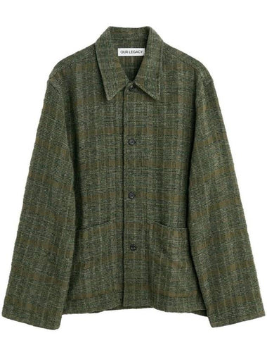 Haven Seaweed Sparse Check Jacket Green - OUR LEGACY - BALAAN 1