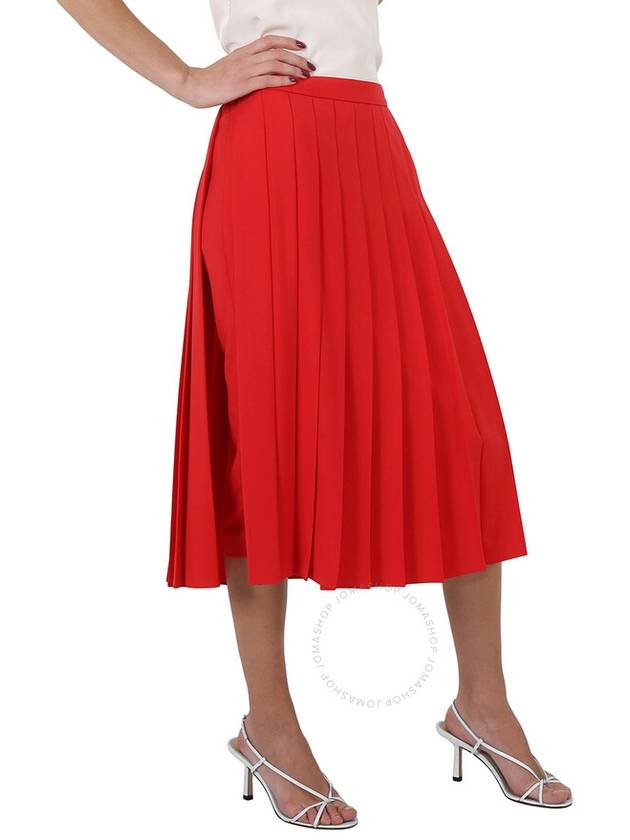 Women's Caddy Pleated Skirt Red - BURBERRY - BALAAN 3