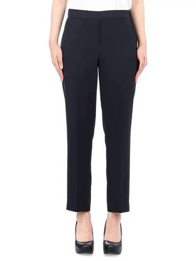 Women's Striped Admiral Crepe Treeca Pull-On Slacks Dark Blue - THEORY - BALAAN 2