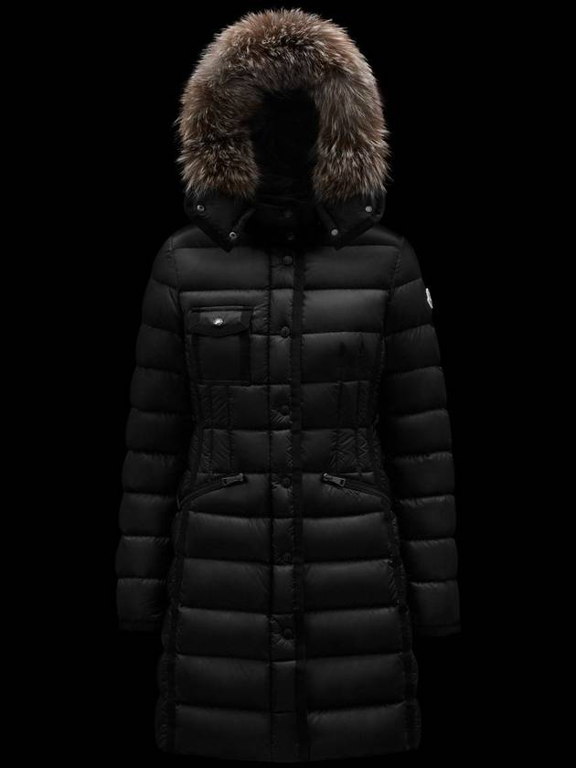 Hermifur Long Down Padding Black - MONCLER - BALAAN 8