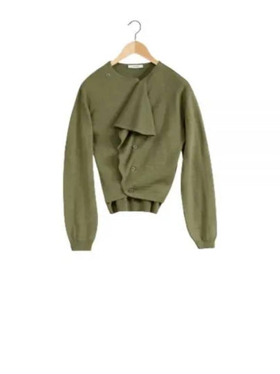 Trompe L'Oeil Cardigan Light Olive - LEMAIRE - BALAAN 2