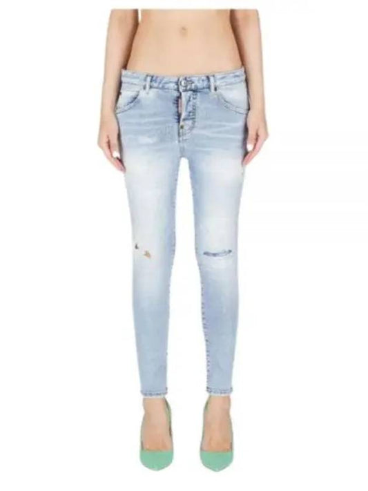 Jeans Distressed Light Blue Cool Girl Jeans S75LB0902 S30805 470 - DSQUARED2 - BALAAN 2