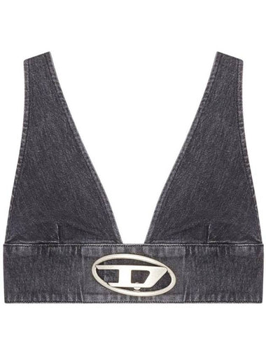 Denim Bra Top A142920CKAH - DIESEL - BALAAN 1