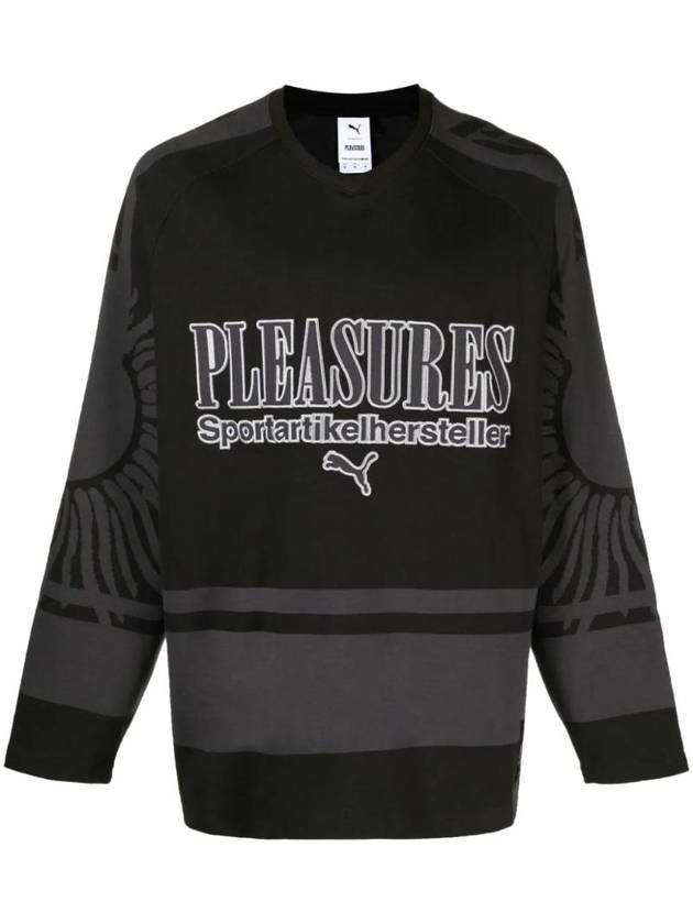 Pleasures Hockey Jersey Long Sleeve T-Shirt Black - PUMA - BALAAN 1