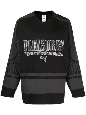 Pleasures Hockey Jersey Long Sleeve T-Shirt Black - PUMA - BALAAN 1