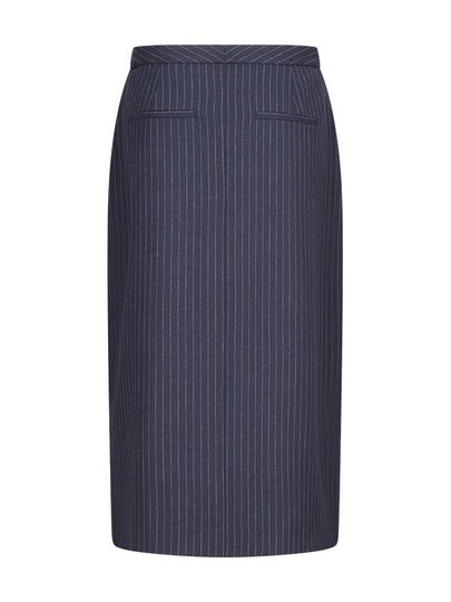 PINSTRIPED MIDI SKIRT - CALVIN KLEIN - BALAAN 2