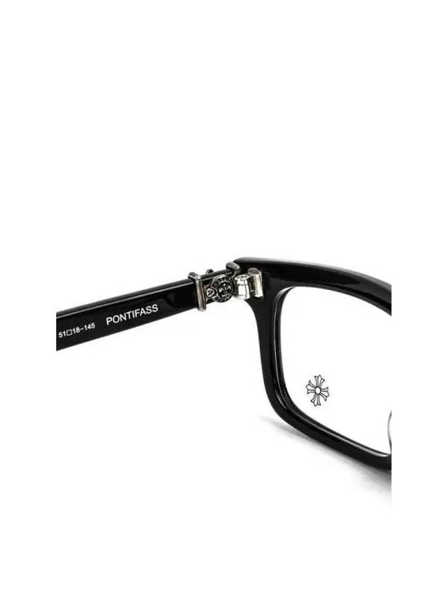 Chrome Hearts PONTIFASS logo temple square glasses BK - CHROME HEARTS - BALAAN 5