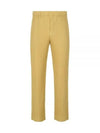 Tailored Pleated 1 Straight Pants Yellow - ISSEY MIYAKE - BALAAN 2