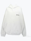 Logo Large Fit Hoodie White - BALENCIAGA - BALAAN 2