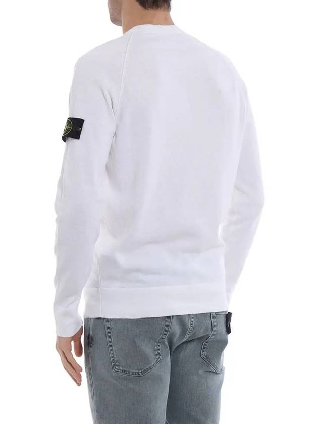 Logo Patch Pocket Knit Top White - STONE ISLAND - BALAAN 5