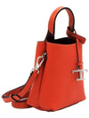 Micro Leather Mini Tote Bag Orange - TOD'S - BALAAN 5