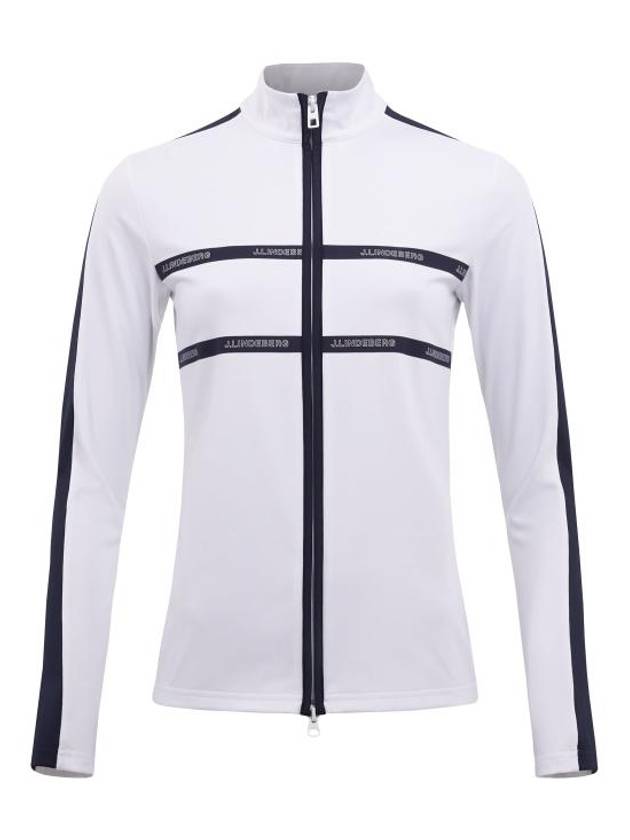 Golf Jade Mid Layer Zip-Up Jacket White - J.LINDEBERG - BALAAN 2