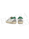 Superstar Green Heel Tab Leather Sneakers White - GOLDEN GOOSE - BALAAN 5