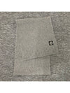 Kids Logo Patch Wool Cashmere Muffler Melange Dark Gray 7916N02Z3 V0M67 - STONE ISLAND - BALAAN 2